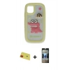 MARSİLYAN™- iPhone 11 Kılıf Akış Yansıma - Siyah 34D Hayalet Izgaralı Cam + Rainbow Kamera Lens Koruma Cam - KI