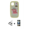 MARSİLYAN™- iPhone 11 Kılıf Akış Yansıma - Siyah 34D Hayalet Izgaralı Cam + Raze Metal Kamera Lens - GS