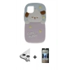 MARSİLYAN™- iPhone 11 Kılıf Akış Yansıma - Siyah 34D Hayalet Izgaralı Cam + Raze Metal Kamera Lens - GS
