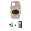 MARSİLYAN™- iPhone 11 Kılıf Akış Yansıma - Siyah 34D Hayalet Izgaralı Cam + Raze Metal Kamera Lens - MI
