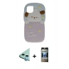MARSİLYAN™- iPhone 11 Kılıf Akış Yansıma - Siyah 34D Hayalet Izgaralı Cam + Raze Metal Kamera Lens - MI