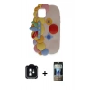 MARSİLYAN™- iPhone 11 Kılıf Akış Yansıma - Siyah 34D Hayalet Izgaralı Cam + PVD Metal Kamera Lens - YL