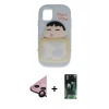 MARSİLYAN™- iPhone 11 Kılıf Akış Yansıma - Siyah 360 Mat Full Body Arka Koruyucu + Raze Metal Kamera Lens - SH