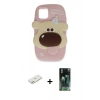 MARSİLYAN™- iPhone 11 Kılıf Akış Yansıma - Siyah 360 Mat Full Body Arka Koruyucu + Renkli Kamera Lens Koruma Cam - TU