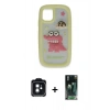 MARSİLYAN™- iPhone 11 Kılıf Akış Yansıma - Siyah 360 Mat Full Body Arka Koruyucu + Siyah PVD Metal Kamera Lens