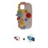 MARSİLYAN™- iPhone 11 Kılıf Akış Yansıma - Siyah 3D Antistatik Cam Ekran Koruyucu + Pers Alüminyum Kamera Lens - KI