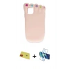 MARSİLYAN™- iPhone 11 Kılıf Akış Yansıma - Siyah 3D Antistatik Cam Ekran Koruyucu + Rainbow Kamera Lens Koruma Cam - KI