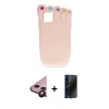 MARSİLYAN™- iPhone 11 Kılıf Akış Yansıma - Siyah 3D Antistatik Hayalet Cam Ekran Koruyucu + Raze Metal Kamera Lens - SH