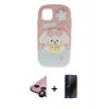 MARSİLYAN™- iPhone 11 Kılıf Akış Yansıma - Siyah 3D Antistatik Hayalet Cam Ekran Koruyucu + Raze Metal Kamera Lens - SH