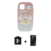 MARSİLYAN™- iPhone 11 Kılıf Akış Yansıma - Siyah 3D Antistatik Hayalet Cam Ekran Koruyucu + PVD Metal Kamera Lens - YL