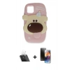 MARSİLYAN™- iPhone 11 Kılıf Akış Yansıma - Siyah 3D Antistatik Mat Seramik Nano Ekran Koruyucu + Kamera Lens Koruma Cam - SF