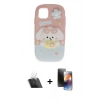 MARSİLYAN™- iPhone 11 Kılıf Akış Yansıma - Siyah 3D Antistatik Mat Seramik Nano Ekran Koruyucu + Kamera Lens Koruma Cam - SF