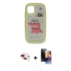 MARSİLYAN™- iPhone 11 Kılıf Akış Yansıma - Siyah 3D Antistatik Mat Seramik Nano Ekran Koruyucu + Pers Alüminyum Kamera Lens - KI