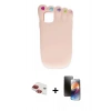 MARSİLYAN™- iPhone 11 Kılıf Akış Yansıma - Siyah 3D Antistatik Mat Seramik Nano Ekran Koruyucu + Pers Alüminyum Kamera Lens - KI