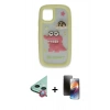 MARSİLYAN™- iPhone 11 Kılıf Akış Yansıma - Siyah 3D Antistatik Mat Seramik Nano Ekran Koruyucu + Raze Metal Kamera Lens - KI