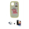 MARSİLYAN™- iPhone 11 Kılıf Akış Yansıma - Siyah 3D Antistatik Mat Seramik Nano Ekran Koruyucu + Pers Alüminyum Kamera Lens - LT
