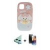 MARSİLYAN™- iPhone 11 Kılıf Akış Yansıma - Siyah 3D Antistatik Mat Seramik Nano Ekran Koruyucu + Mavi Raze Metal Kamera Lens