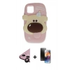 MARSİLYAN™- iPhone 11 Kılıf Akış Yansıma - Siyah 3D Antistatik Mat Seramik Nano Ekran Koruyucu + Siyah Raze Metal Kamera Lens