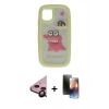 MARSİLYAN™- iPhone 11 Kılıf Akış Yansıma - Siyah 3D Antistatik Mat Seramik Nano Ekran Koruyucu + Siyah Raze Metal Kamera Lens