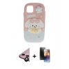 MARSİLYAN™- iPhone 11 Kılıf Akış Yansıma - Siyah 3D Antistatik Mat Seramik Nano Ekran Koruyucu + Siyah Raze Metal Kamera Lens