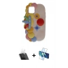 MARSİLYAN™- iPhone 11 Kılıf Akış Yansıma - Siyah 3D Antistatik Seramik Nano Ekran Koruyucu + Kamera Lens Koruma Cam - SF