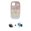 MARSİLYAN™- iPhone 11 Kılıf Akış Yansıma - Siyah 3D Antistatik Seramik Nano Ekran Koruyucu + Kamera Lens Koruma Cam - SF