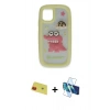 MARSİLYAN™- iPhone 11 Kılıf Akış Yansıma - Siyah 3D Antistatik Seramik Nano Ekran Koruyucu + Rainbow Kamera Lens Koruma Cam - KI