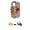 MARSİLYAN™- iPhone 11 Kılıf Akış Yansıma - Siyah 3D Antistatik Seramik Nano Ekran Koruyucu + Rainbow Kamera Lens Koruma Cam - KI