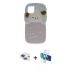 MARSİLYAN™- iPhone 11 Kılıf Akış Yansıma - Siyah 3D Antistatik Seramik Nano Ekran Koruyucu + Pers Alüminyum Kamera Lens - LT