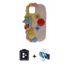 MARSİLYAN™- iPhone 11 Kılıf Akış Yansıma - Siyah 3D Antistatik Seramik Nano Ekran Koruyucu + Siyah PVD Metal Kamera Lens