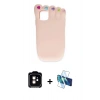 MARSİLYAN™- iPhone 11 Kılıf Akış Yansıma - Siyah 3D Antistatik Seramik Nano Ekran Koruyucu + PVD Metal Kamera Lens - TU