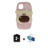 MARSİLYAN™- iPhone 11 Kılıf Akış Yansıma - Siyah 3D Antistatik Seramik Nano Ekran Koruyucu + PVD Metal Kamera Lens - TU