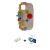 MARSİLYAN™- iPhone 11 Kılıf Akış Yansıma - Siyah 3D Antistatik Seramik Nano Ekran Koruyucu + Renkli Kamera Lens Koruma Cam - TU