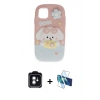 MARSİLYAN™- iPhone 11 Kılıf Akış Yansıma - Siyah 3D Antistatik Seramik Nano Ekran Koruyucu + PVD Metal Kamera Lens - YL