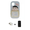 MARSİLYAN™- iPhone 11 Kılıf Akış Yansıma - Siyah 6D Antistatik Mat Seramik Hayalet Nano Ekran Koruyucu + Pers Alüminyum Kamera Lens - GD