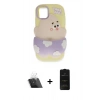 MARSİLYAN™- iPhone 11 Kılıf Akış Yansıma - Siyah 6D Antistatik Mat Seramik Hayalet Nano Ekran Koruyucu + Kamera Lens Koruma Cam - SF
