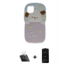 MARSİLYAN™- iPhone 11 Kılıf Akış Yansıma - Siyah 6D Antistatik Mat Seramik Hayalet Nano Ekran Koruyucu + Kamera Lens Koruma Cam - SF