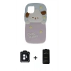 MARSİLYAN™- iPhone 11 Kılıf Akış Yansıma - Siyah 6D Antistatik Mat Seramik Hayalet Nano Ekran Koruyucu + PVD Metal Kamera Lens - MI