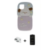 MARSİLYAN™- iPhone 11 Kılıf Akış Yansıma - Siyah 6D Antistatik Mat Seramik Hayalet Nano Ekran Koruyucu + Pers Alüminyum Kamera Lens - YL