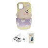 MARSİLYAN™- iPhone 11 Kılıf Akış Yansıma - Siyah 6D Mat Seramik Hayalet Nano Ekran Koruyucu + Raze Metal Kamera Lens - GS