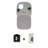 MARSİLYAN™- iPhone 11 Kılıf Akış Yansıma - Siyah 6D Mat Seramik Hayalet Nano Ekran Koruyucu + PVD Metal Kamera Lens - TU