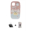 MARSİLYAN™- iPhone 11 Kılıf Akış Yansıma - Siyah Bilvis 3D Cam Ekran Koruyucu + Kamera Lens Koruma Cam - SF