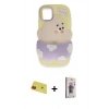 MARSİLYAN™- iPhone 11 Kılıf Akış Yansıma - Siyah Bilvis 3D Cam Ekran Koruyucu + Rainbow Kamera Lens Koruma Cam - KI