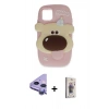 MARSİLYAN™- iPhone 11 Kılıf Akış Yansıma - Siyah Bilvis 3D Cam Ekran Koruyucu + Raze Metal Kamera Lens - MR