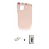 MARSİLYAN™- iPhone 11 Kılıf Akış Yansıma - Siyah Bilvis 3D Cam Ekran Koruyucu + Renkli Kamera Lens Koruma Cam - PE
