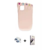 MARSİLYAN™- iPhone 11 Kılıf Akış Yansıma - Siyah Bilvis 3D Mat Cam Ekran Koruyucu + Pers Alüminyum Kamera Lens - GI