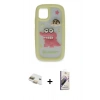 MARSİLYAN™- iPhone 11 Kılıf Akış Yansıma - Siyah Bilvis 3D Mat Cam Ekran Koruyucu + Pers Alüminyum Kamera Lens - GD