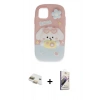 MARSİLYAN™- iPhone 11 Kılıf Akış Yansıma - Siyah Bilvis 3D Mat Cam Ekran Koruyucu + Pers Alüminyum Kamera Lens - GD