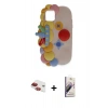 MARSİLYAN™- iPhone 11 Kılıf Akış Yansıma - Siyah Bilvis 3D Mat Cam Ekran Koruyucu + Kırmızı Pers Alüminyum Kamera Lens