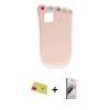 MARSİLYAN™- iPhone 11 Kılıf Akış Yansıma - Siyah Bilvis 3D Mat Cam Ekran Koruyucu + Rainbow Kamera Lens Koruma Cam - KI